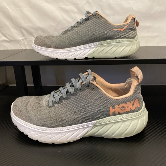 Hoka One One Womens Mach 3 1106480 LSF Gray Running Athletic Shoes Sneakers Sz 7 - Picture 3 of 8
